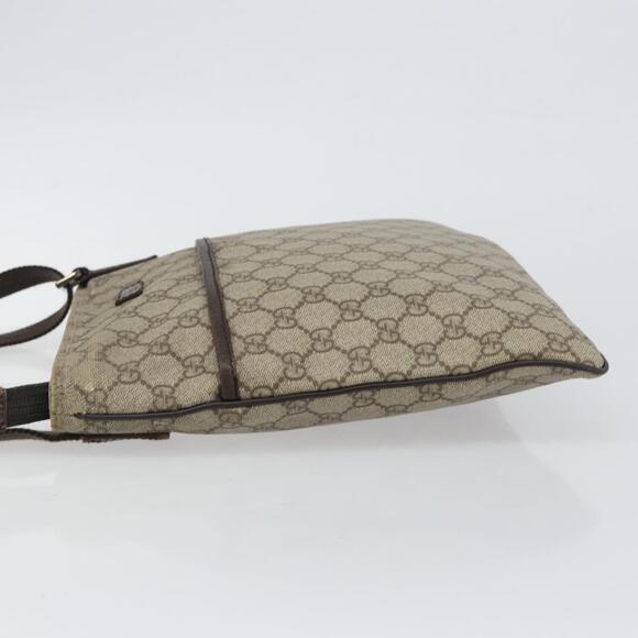 GUCCI GG Supreme Shoulder Bag PVC Beige Silver 141626 Auth BA6168 - Picture 4 of 16